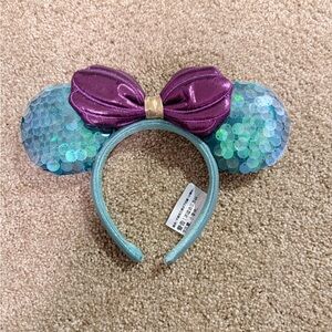 Disney Blue and Purple Little Mermaid Sequin Headband